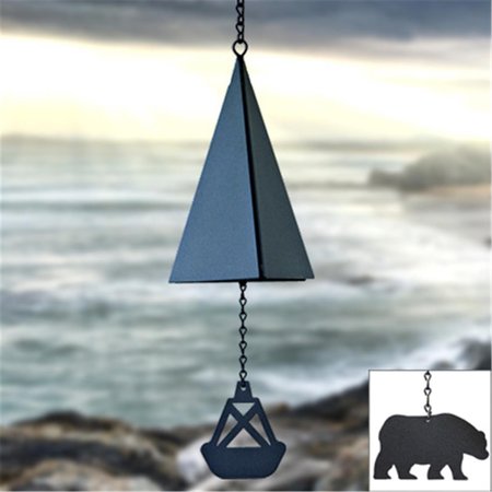 NORTH COUNTRY WIND BELLS INC North Country Wind Bells  Inc. 118.5001 Pemaquid Bell with bear wind catcher 118.5001